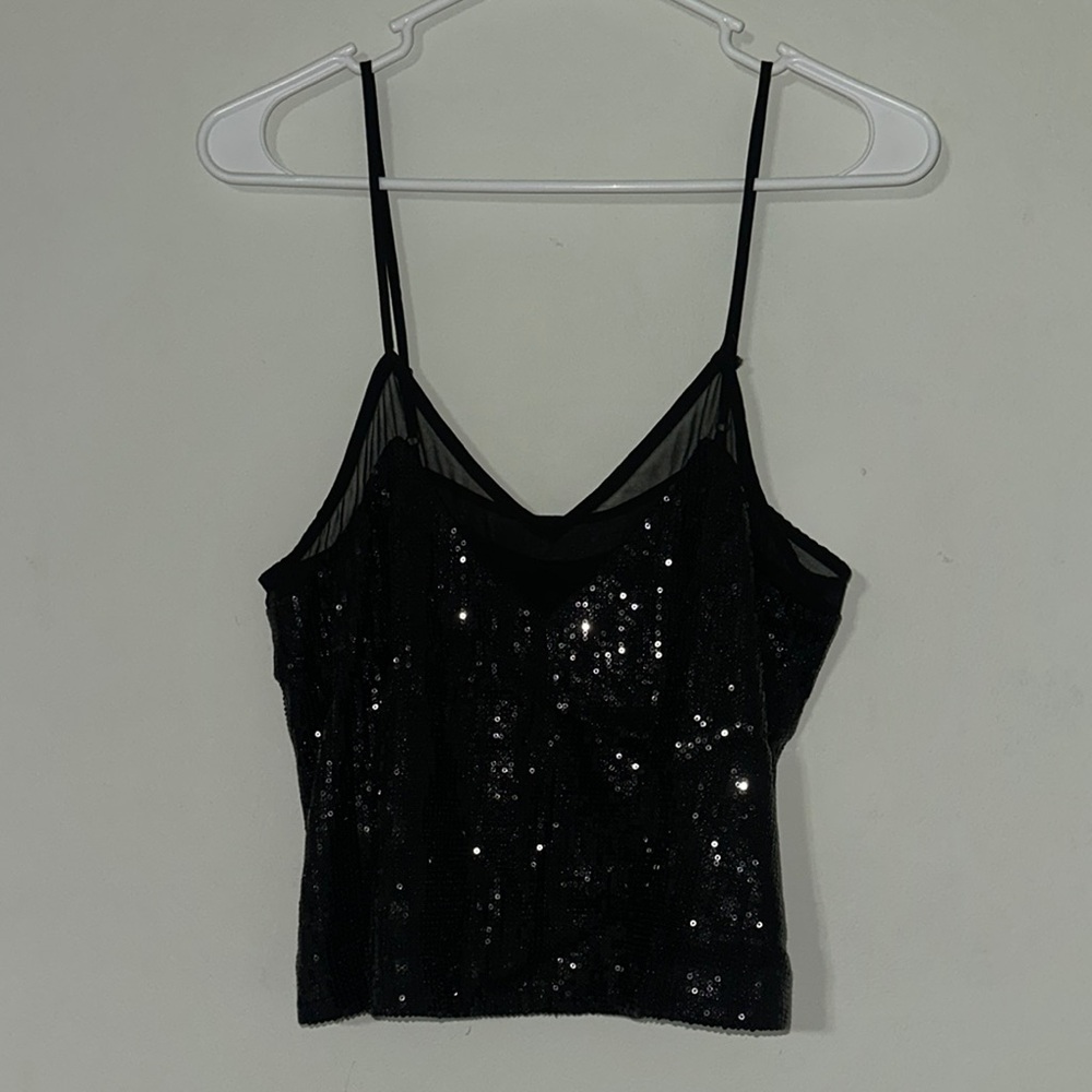 H&M Black Sequins Camisole